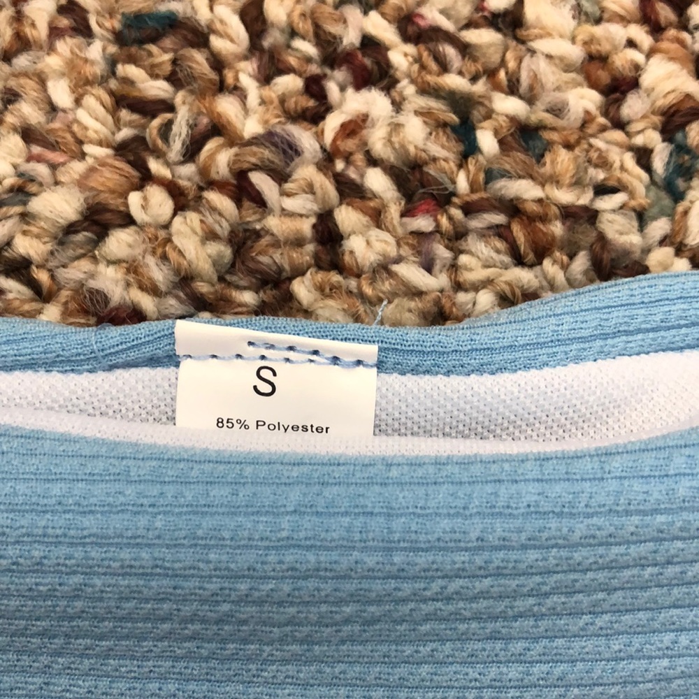 Blue Triangle Top Bikini Set - Picture 4 of 7